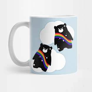 Rainbow bears in the cloud Mug